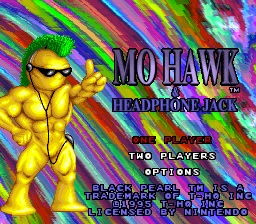 Mohawk & Headphone Jack (Europe) Title Screen